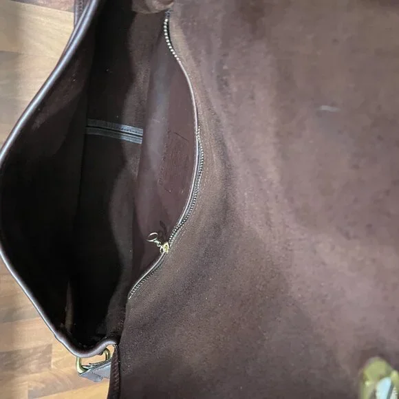 Vintage Coach City Bag in Brown 9790 - Picture 4 of 14